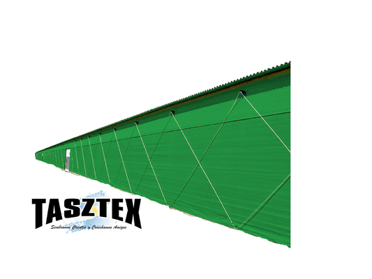 Cortinas Avicolas 1,90 ALTO CON DOBLADILLO PASACAÑO 200 GRS./MT2