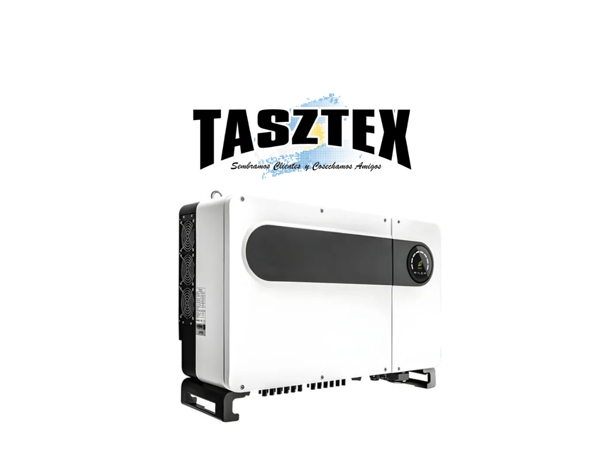 Inversor ON-GRID Trifásico 50000W/55500VA, Growatt MAX50KTL3 LV, PV: 6 MPPT/2 Ent, Max: 75000W/1100V/26A. Teclado Táctil de configuración.