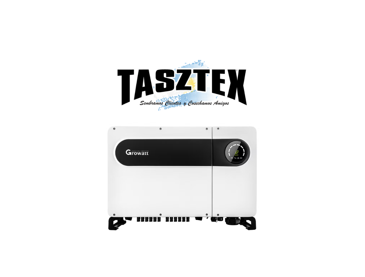 "Inversor ON-GRID Trifásico 50000W/55500VA, Growatt MAX50KTL3 LV, PV: 6 MPPT/2 Ent, Max: 75000W/1100V/26A. Teclado Táctil de configuración. Protección anti arco	"