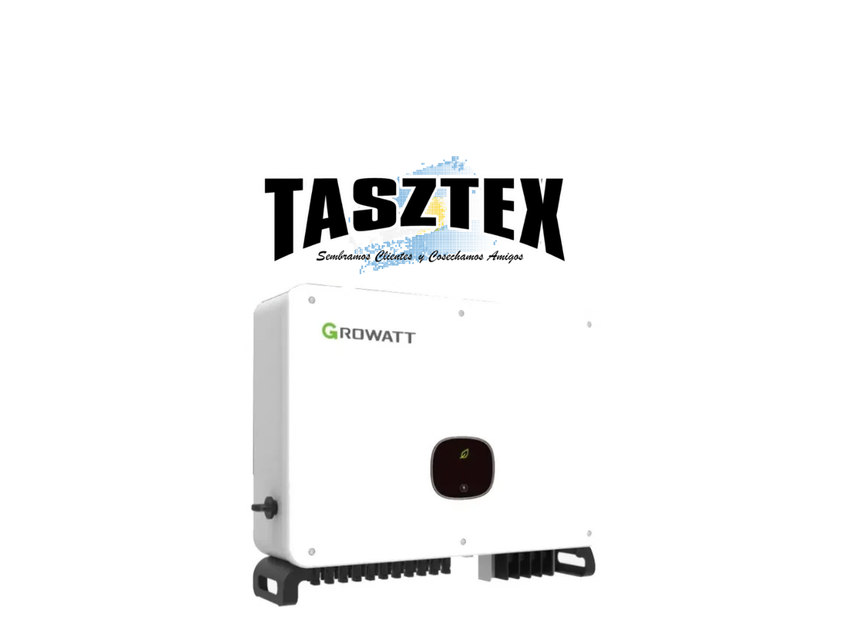 Inversor ON-GRID Trifásico 60000W/66600VA, Growatt MAX60KTL3 LV, PV: 6 MPPT/2 Ent, Max: 90000W/1100V/26A. Teclado Táctil de configuración. Protección anti arco