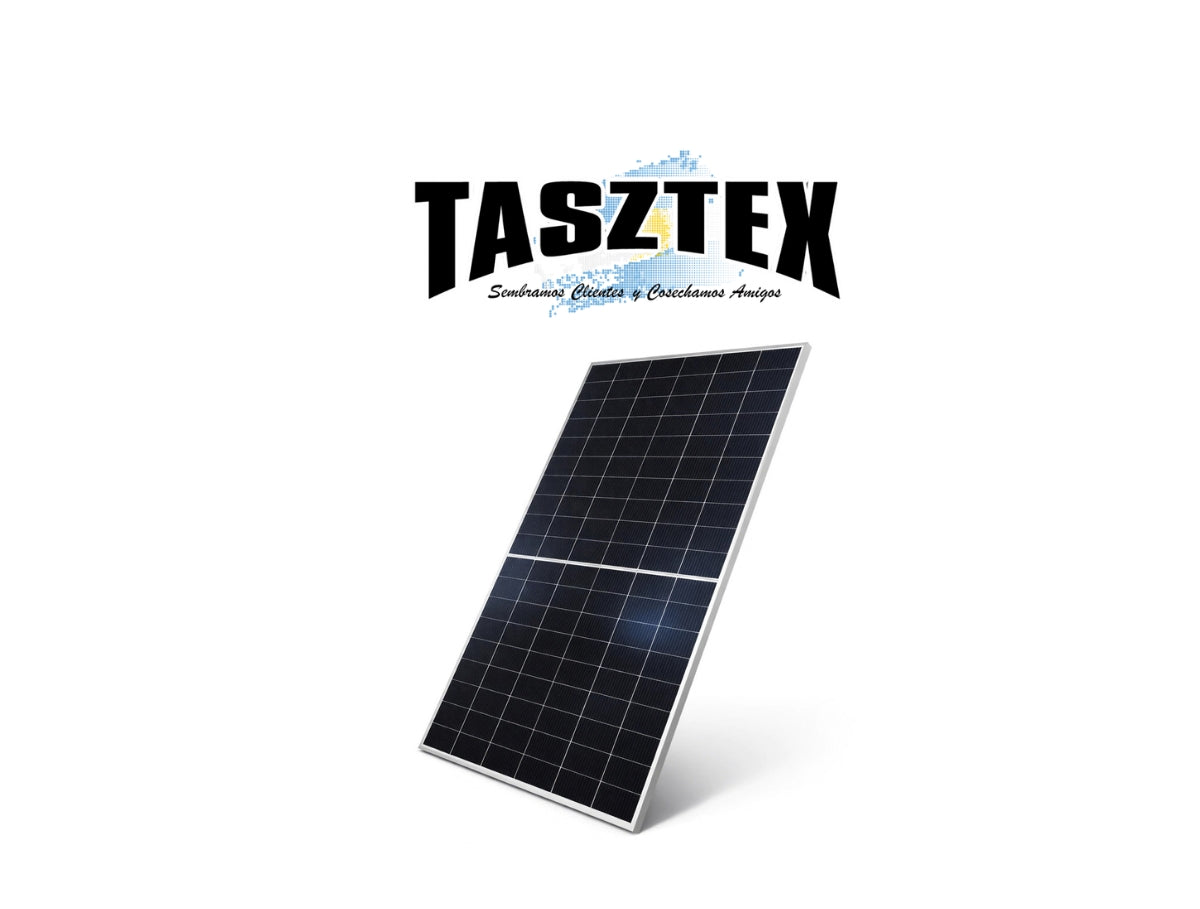 Panel Solar HAITAI, Monocristalino, media celda, Anti LID, Bifacial, HTM630DMH5-78NT BIFACIAL 630W. Pallet 36 unidades