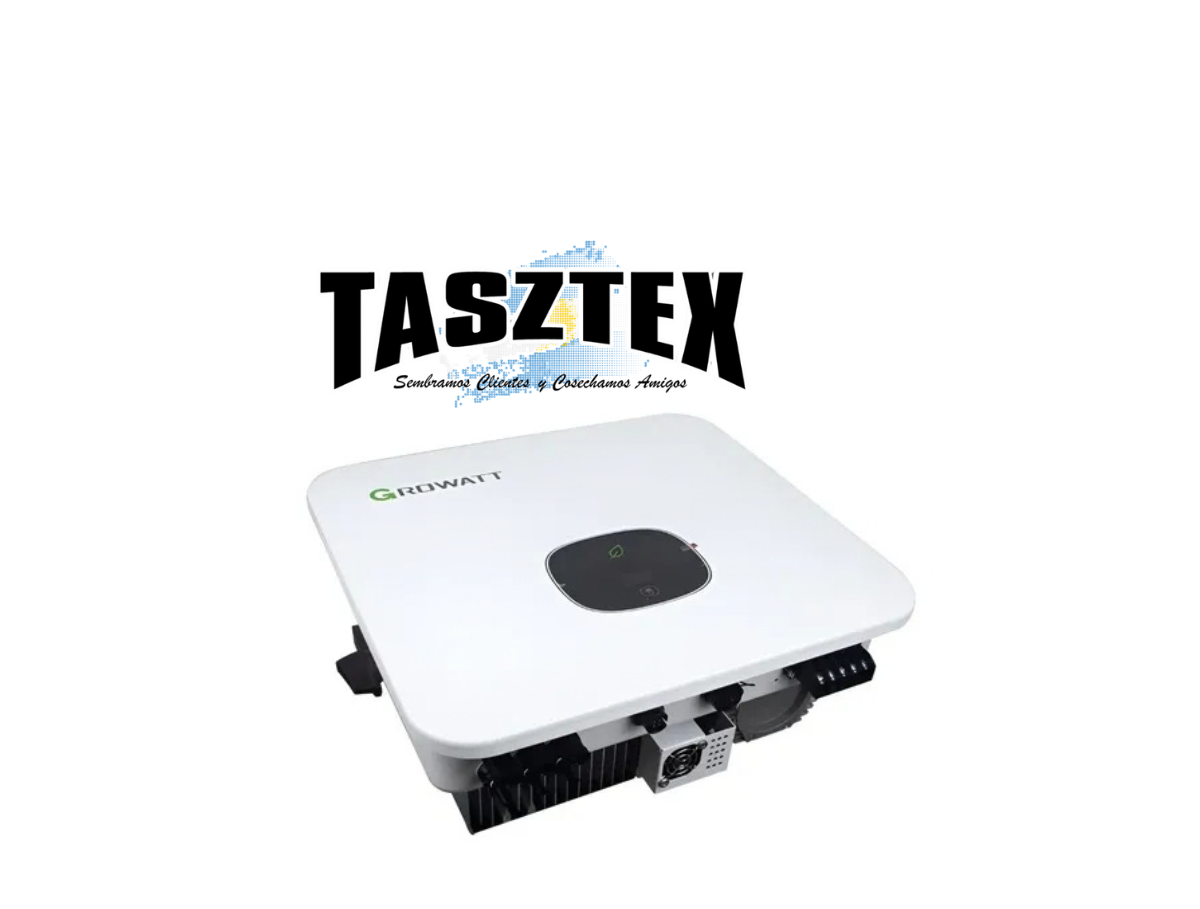Inversor ON-GRID Trifásico 10000W/11000VA, Growatt MOD10KTL3-X, PV: 2 MPPT/1 Ent, Max: 15000W/1100V/13A. Teclado Táctil de configuración.