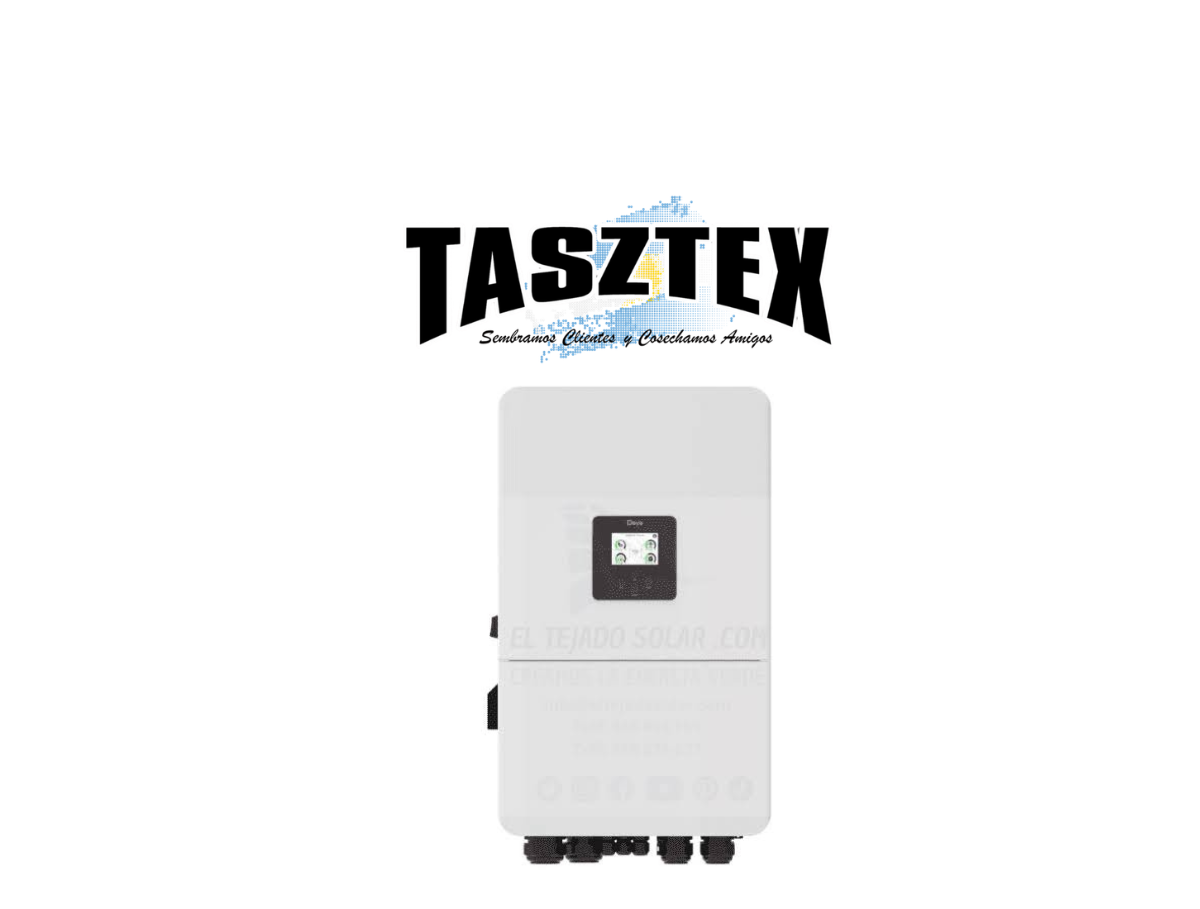 Inversor hibrido trifásico 60 kW. 2 entradas independientes de BMS. Apto para cargas desbalanceadas. Paralelizable hasta 20 unidades. 5 MPPT/10 string . Apto para torre de baterías de litio de alta tensión.