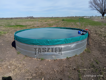 TANQUE BEBEDERO, CHAPA GALVANIZADA CON FUNDA DE LONA PVC INCLUIDA